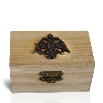 Ξύλινη Λιβανοθήκη με Δικέφαλο Αετό