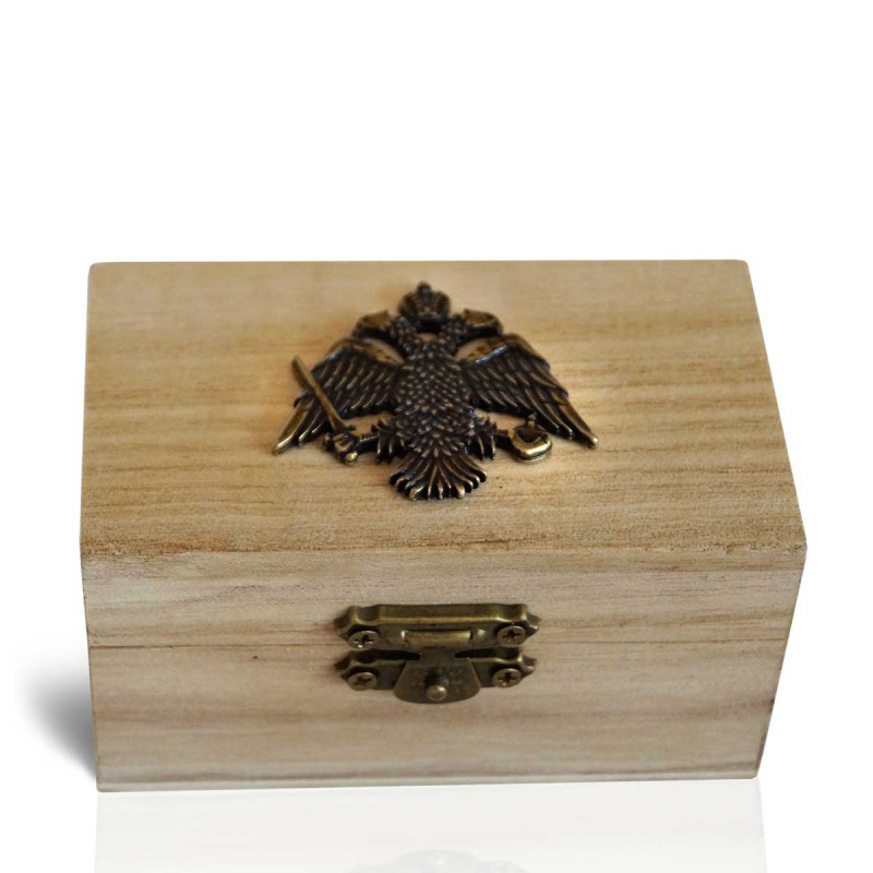 Ξύλινη Λιβανοθήκη με Δικέφαλο Αετό