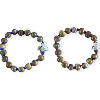 Δάκρυ Παναγίας με μεταλλικό σταυρό