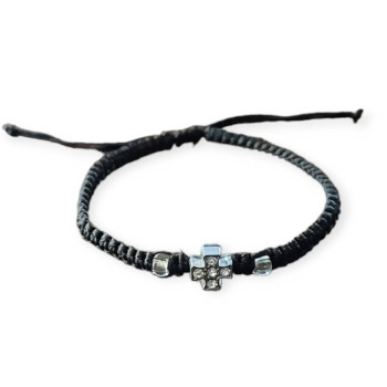 Βραχιόλι με μεταλλικό σταυρό