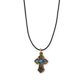 Σταυρός ξύλινος με φίλντισι