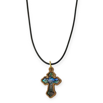 Σταυρός ξύλινος με φίλντισι