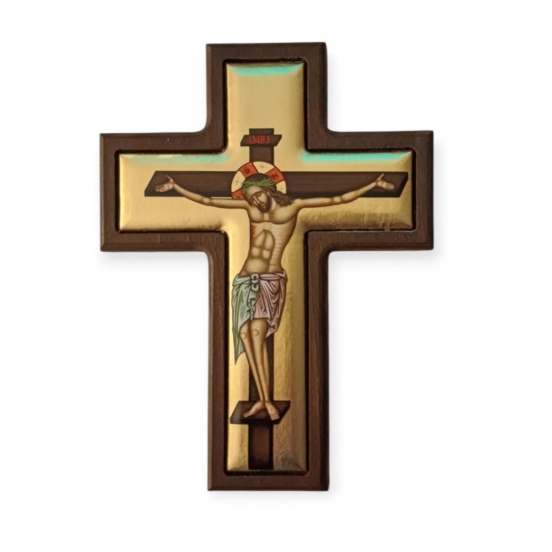 Ξύλινος σταυρός τοίχου Εσταυρωμένος