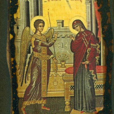 Χάρτινες εικόνες σε ξύλο