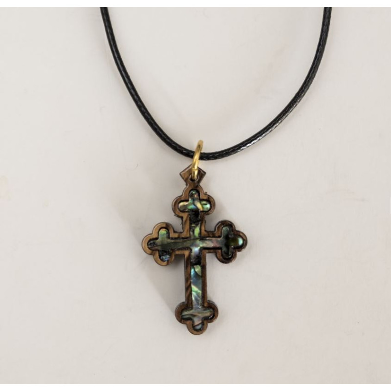 Σταυρός ξύλινος με φίλντισι