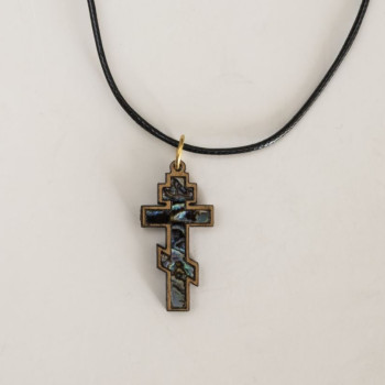 Σταυρός ξύλινος με φίλντισι