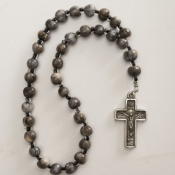 Δάκρυ Παναγίας για προσευχή με μεταλλικό σταυρό