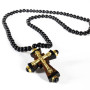 Ξύλινος Σταυρός λαιμού Εσταυρωμένος